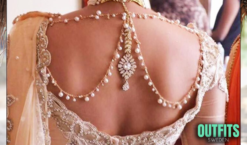 bejeweled blouse back design