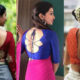 different blouse back designs on the feature image